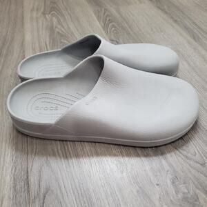Crocs Shoes Mens Size 11 Gray Slip-On Comfort Clogs Work Nurse Chef Lightweight